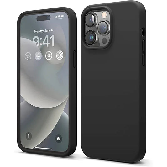 Black Silicone Case for iPhone